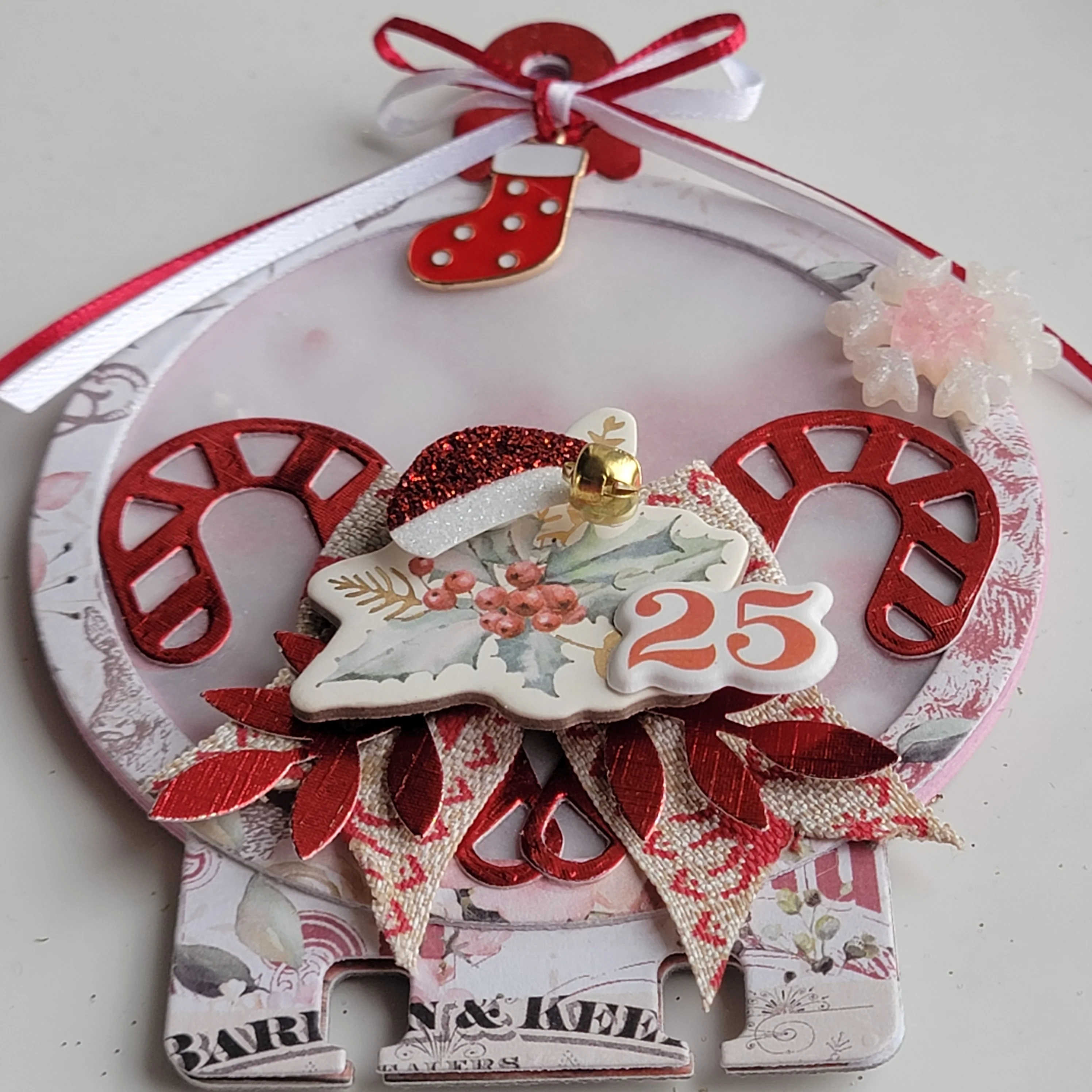 Candy Cane Memorydex Shaker Card - Image 14