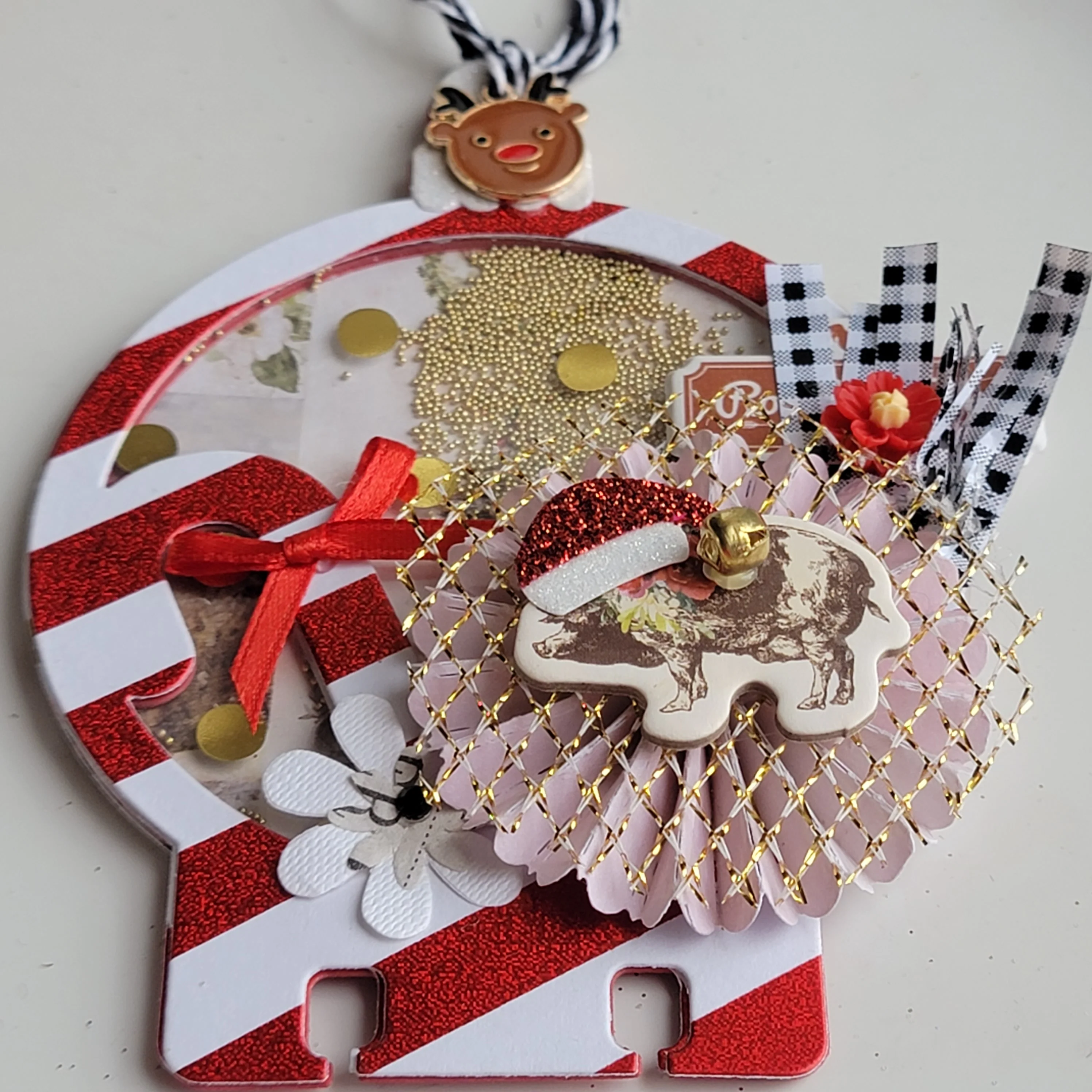 Candy Cane Memorydex Shaker Card - Image 15