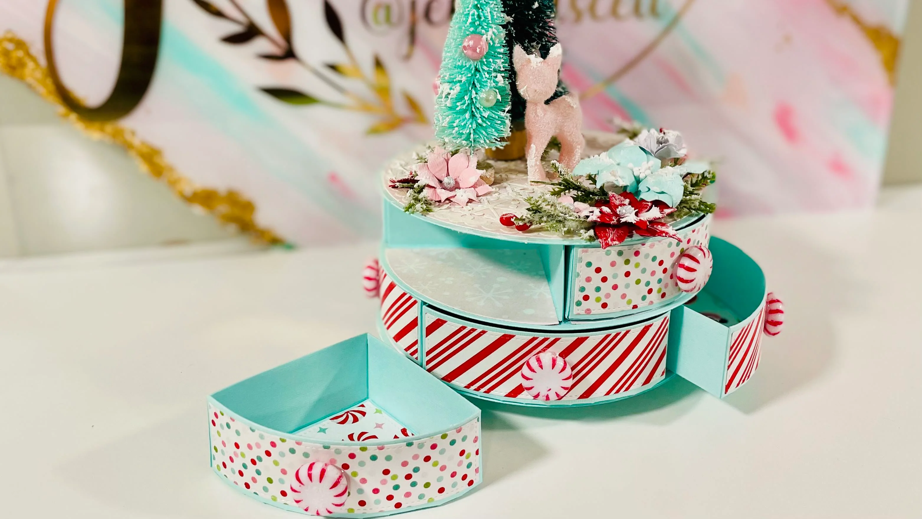 Carousel Box W/ Drawers - Image 11