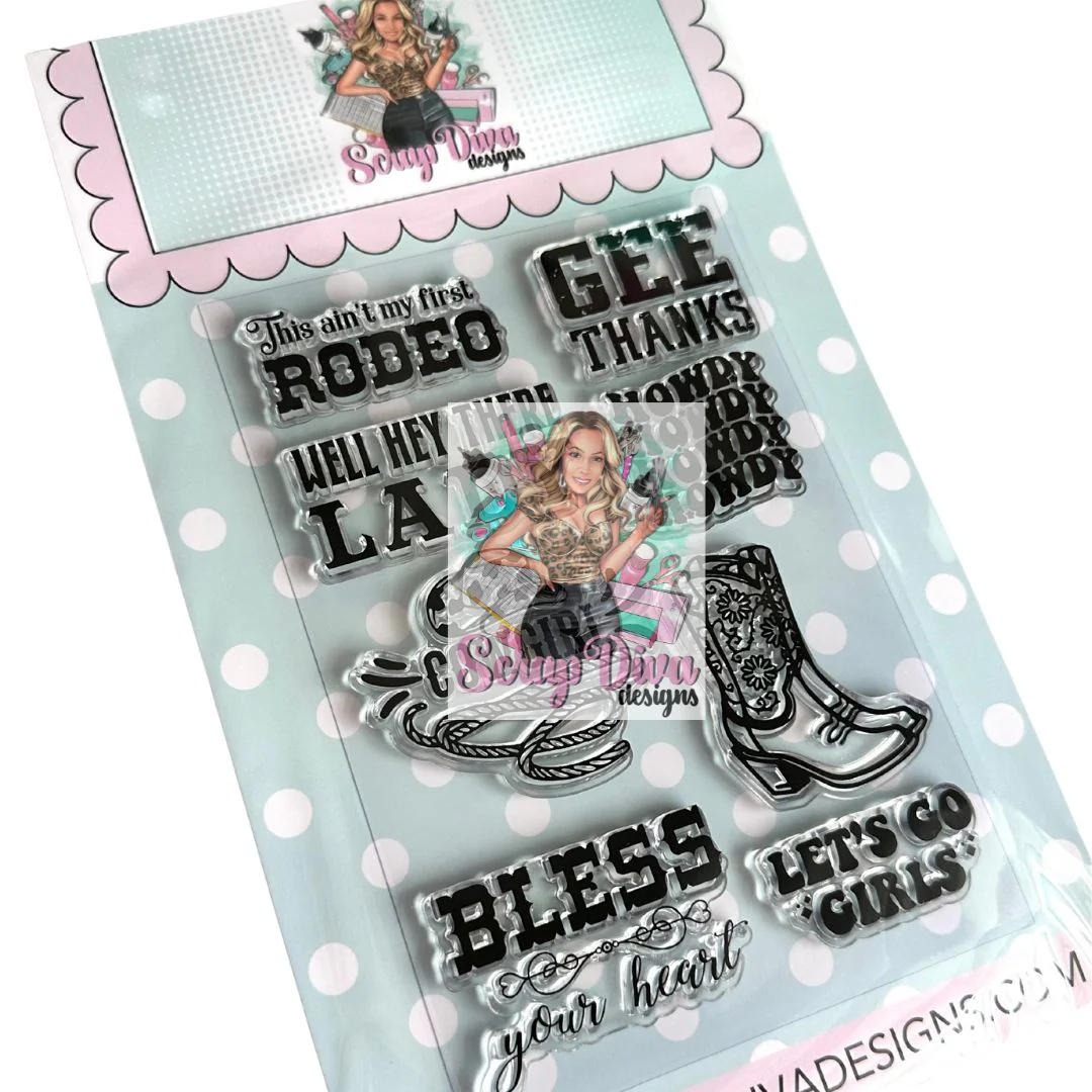 Cowgirl Stamp Set - Image 3