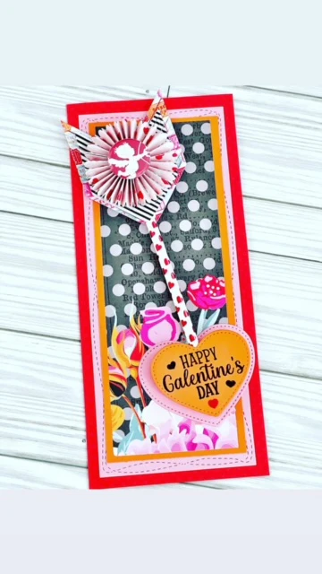 Heart & Arrow straw topper - Image 3