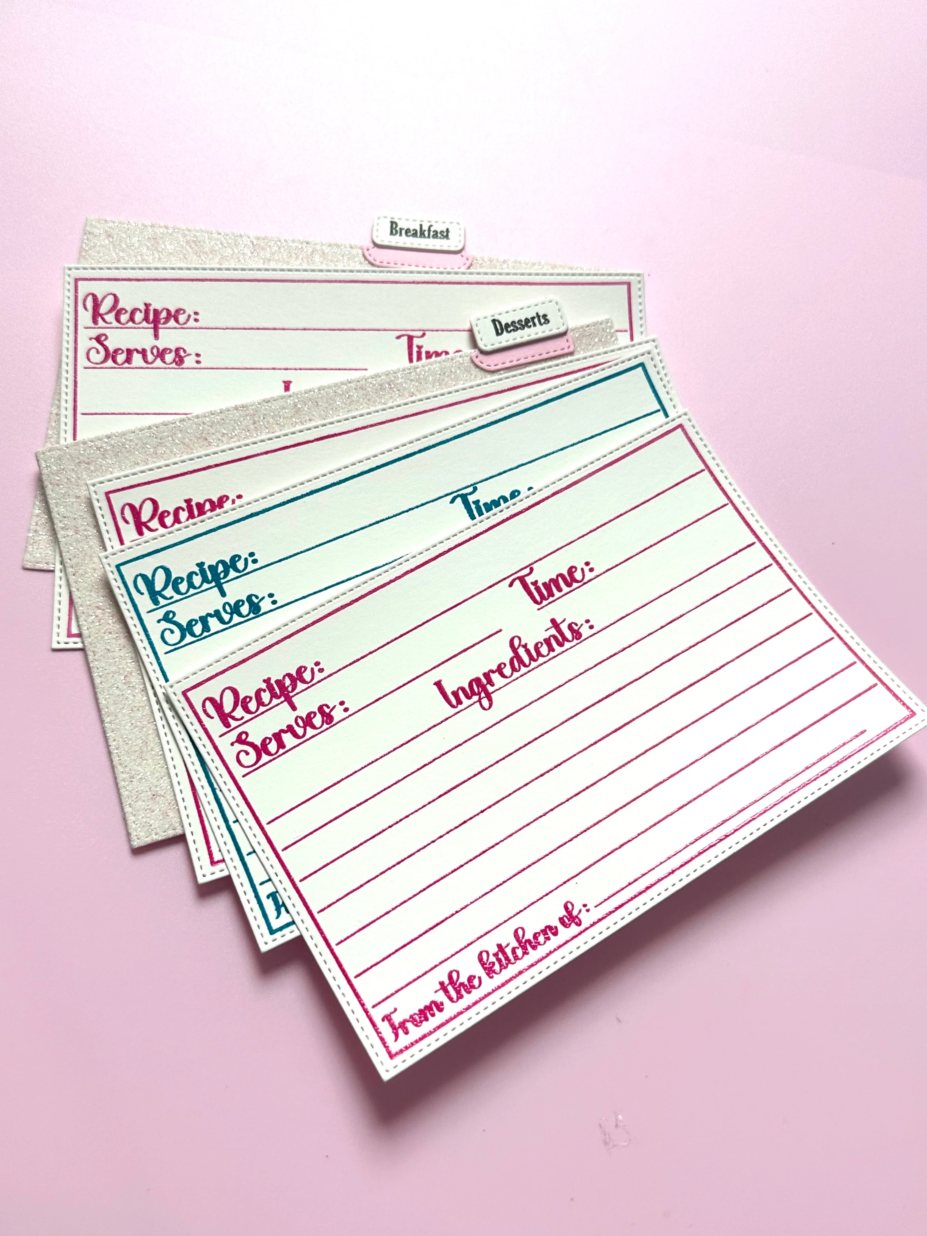 Recipe Card Stamp & Die Set - Image 8