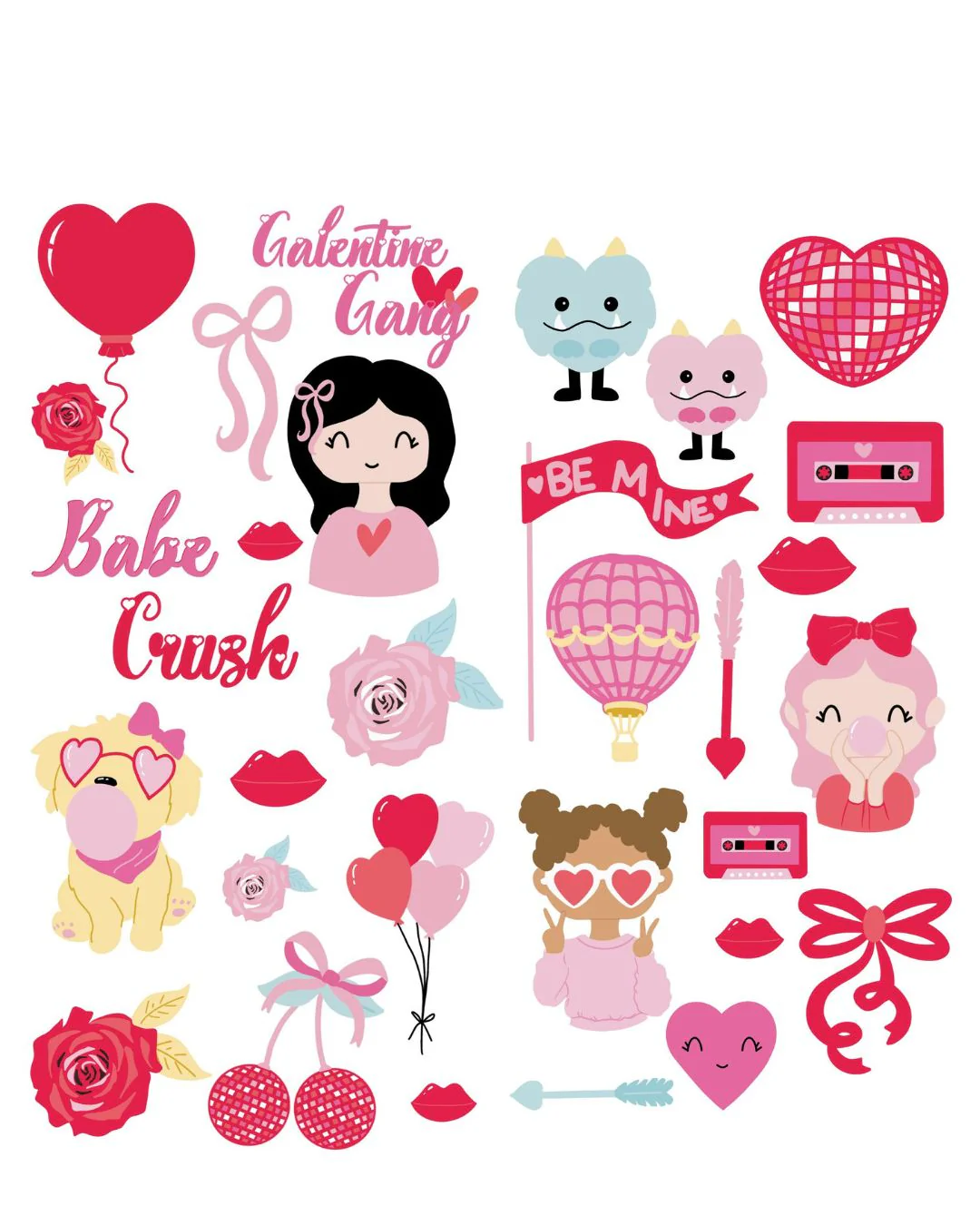 Sweetheart Chipboard Stickers